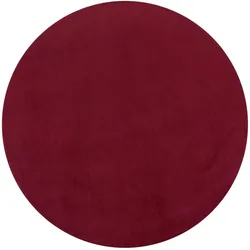 FLACHWEBETEPPICH Rot Ø 120 cm