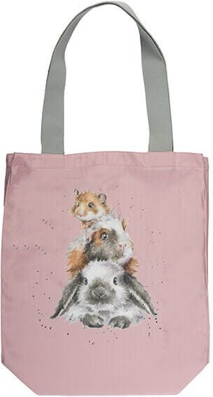 Wrendale Designs 'Piggy In The Middle Canvas Tote Bag