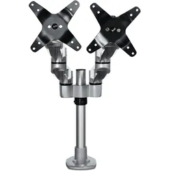StarTech .com Desk Mount Dual Monitor Arm (Tisch, 27", 10 kg), Monitor Halterung, Silber