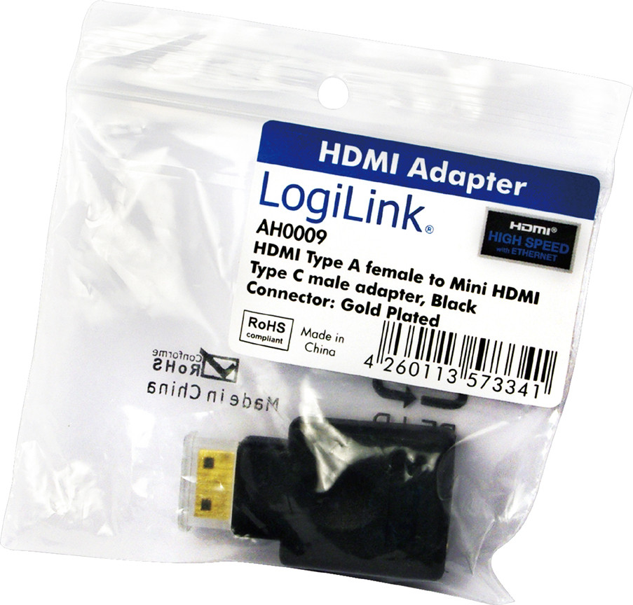 LogiLink Mini-adapter HDMI-connector 19-polig