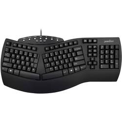 Perixx Periboard-512 USB Tastatur Deutsch, QWERTZ Schwarz Ergonomisch 11523