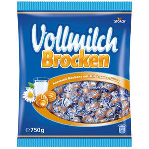 Storck Karamellbonbons Vollmilch Brocken, mit Milchcremefüllung, 105 Stück, 750g