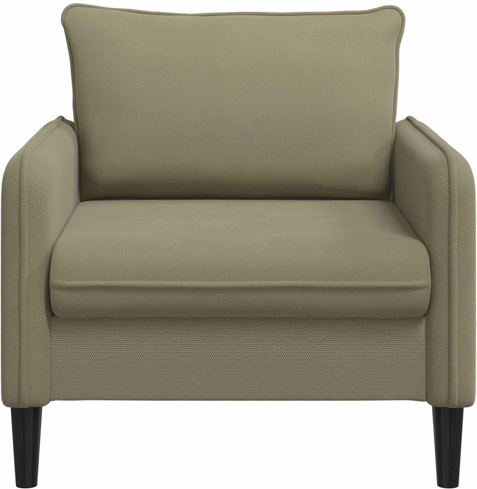 vidaXL Fauteuil XL Kaki Velours