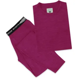 Normani, Funktionsshirt, Kinder Merino Thermo Unterwäsche (86, 92), Pink