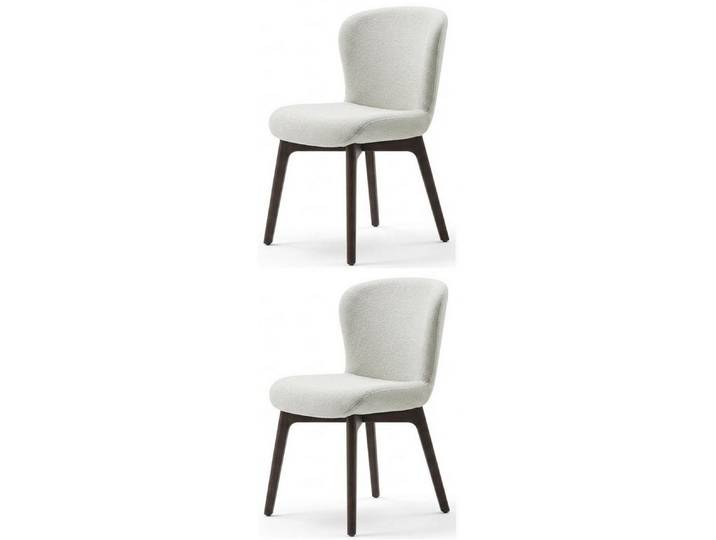 JVmoebel Sitzgruppe Stühle Stil modern weiß weich praktisch komfortabel Esszimmer, (2-tlg., 2-tlg)