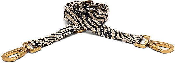 DOGGUO Hundeleine ZEBRA schwarz   S B