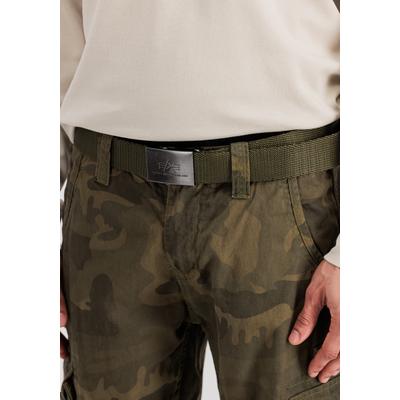 Ledergürtel ALPHA INDUSTRIES "Heavy Duty Belt", Herren, Gr. onesize, grün (olive), Obermaterial: 100% Nylon, Gürtel Ledergürtel