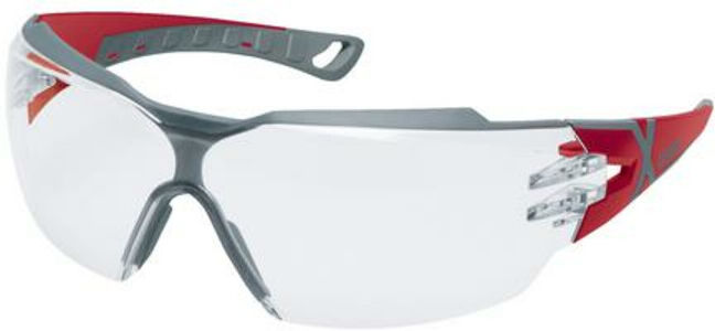 uvex Lunettes à branches uvex pheos cx2, UV400 incolore supravision excellence rouge/gris (9198258)