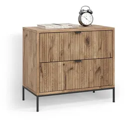 NACHTTISCH Aterno Viking Oak mit 2 Schubladen