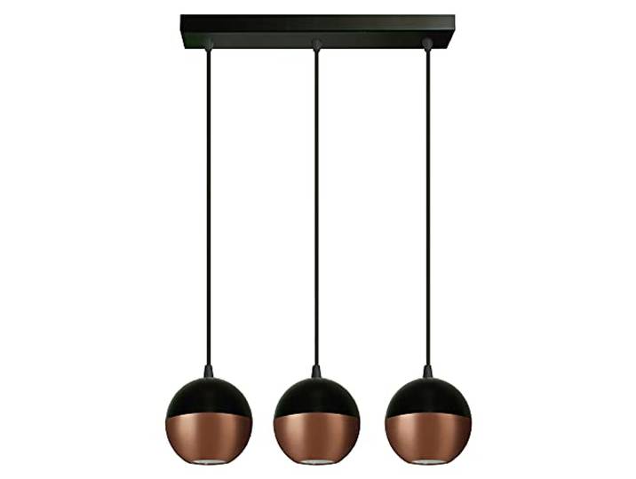 Helam MIDWAY Straight Bar Pendel-Deckenleuchte Schwarz, Kupfer 40cm