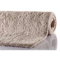 Schöner Wohnen Kollektion Badteppich Bahamas ca. D.190 C.006 Uni beige 40x60 cm