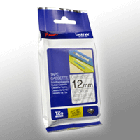 Brother P-Touch Band TZe-M31 schwarz auf transparent matt 12mm x 8m laminiert