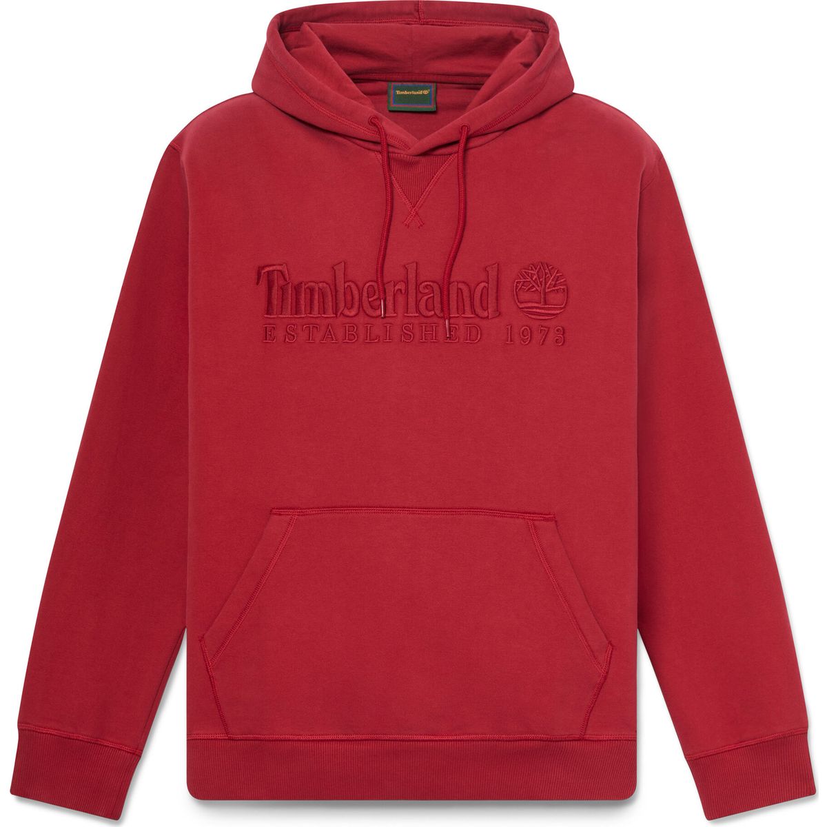 Timberland Mens Embroidered Logo BB Hoodie rhythmic red L TBC0YHB6AI71-L