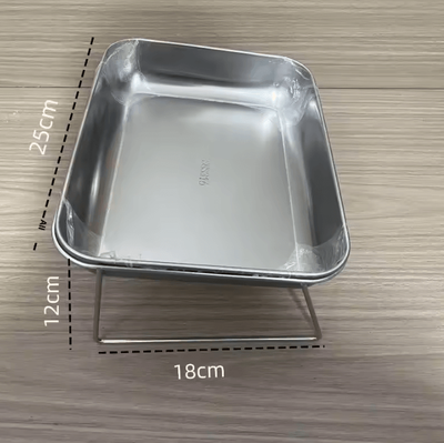 Inspire Curations Stainless Steel Double Pet Bowl Set With Anti Tip Base a3