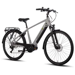 SAXONETTE Premium Sport  E-Trekkingbike 10 Gang Scheibenbremse, Federgabel, Mittelmotor