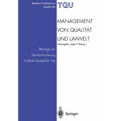 Management von Qualität und Umwelt, Taschenbuch von , Springer Berlin, 978-3-662-00906-2