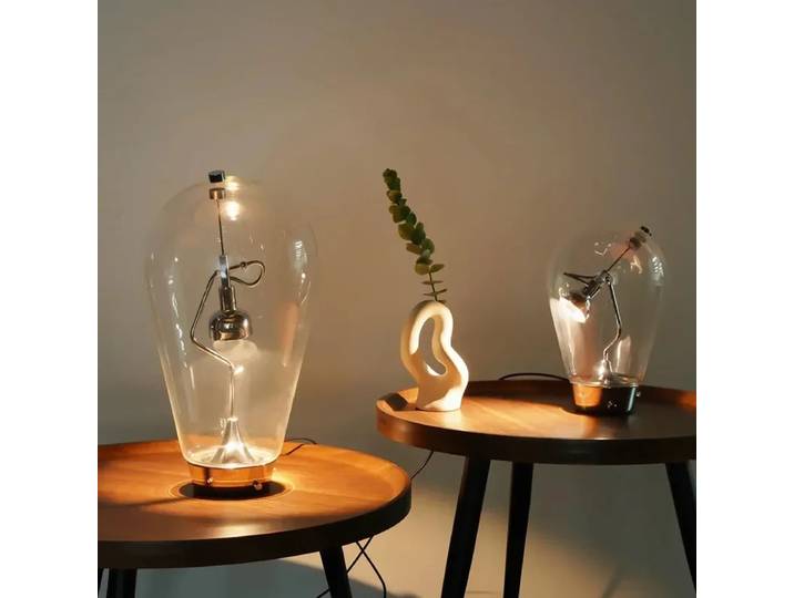 Lampe de bureau en verre industriel vintage, lampe de lecture de chevet à LED, lampe de table pour chambre à coucher, étude, design innovant, éclairage de décoration intérieure