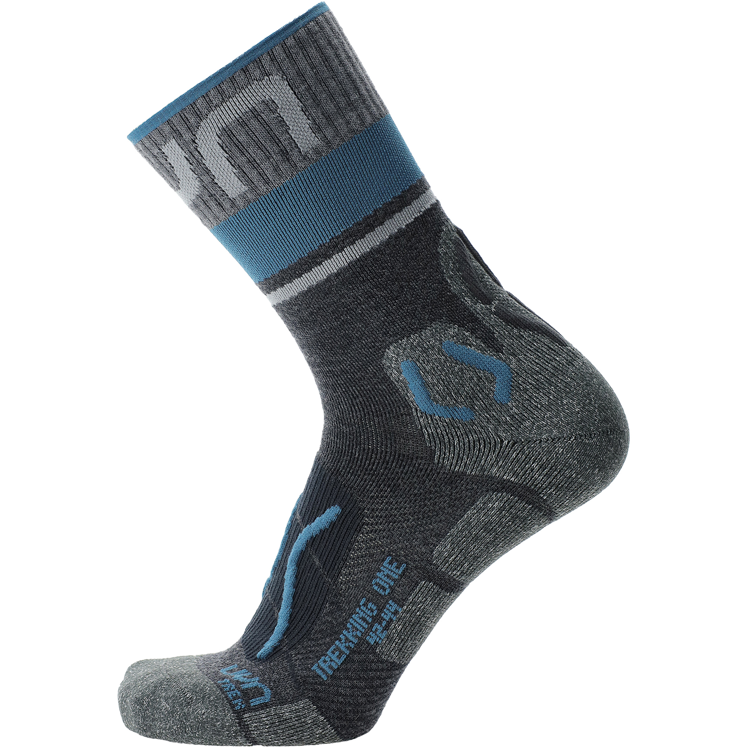 Uyn Trekking One Merino Herren Wandersocken blau Größe 45 Camping Hautfreundlich Merinowolle
