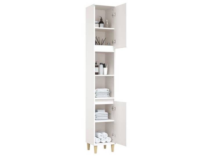 Maison Soldes Armoire de Rangement pour Salle de Bain - Colonne WC - blanc 30x30x190cm bois d'ingénierie Moderne760545