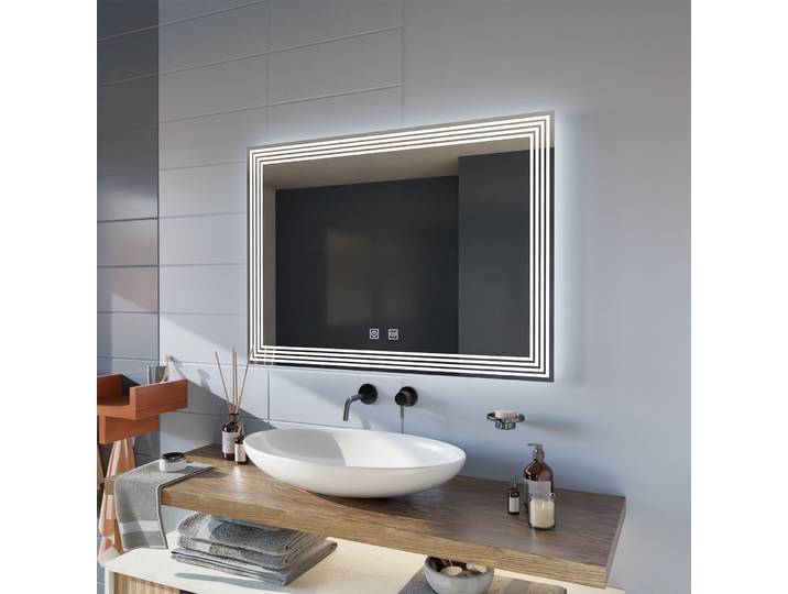 Miroir Led Rectangulaire Desembuage 80x60cm Adis Basic Touch
