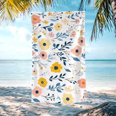 JML "Floral Beach Towel Quick Dry Swimming Pool Towel 30""x60"""