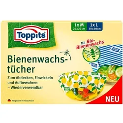 Toppits 2er-Pack Bienenwachstücher