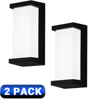 Inspire Curations 24W IP65 Waterproof LED Outdoor Wall Lamp Modern Porch & Garden Light 2pack 24w 3000k