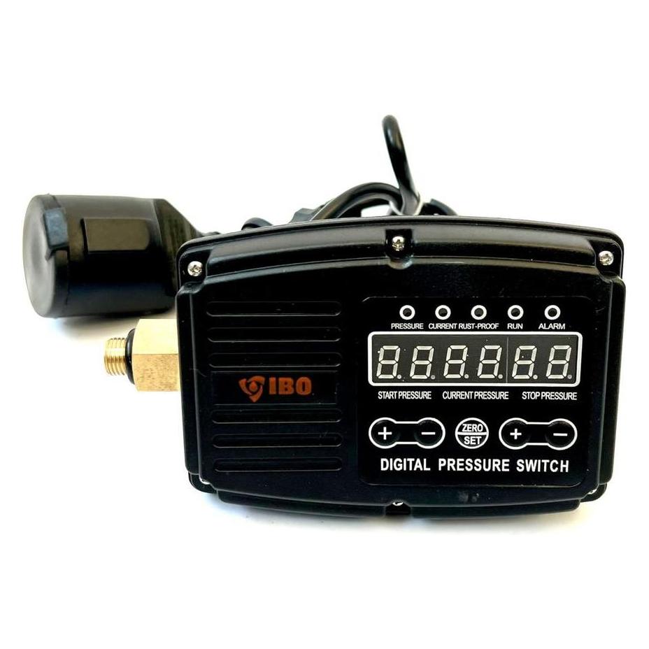 IBO PRESS SX Elektronischer Druckschalter - 0,5 bis 10 bar - Schwarz - Für einphasige Pumpen (Smart Pressure Pumpe) (003031)