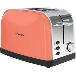 Taurus Toaster Two Slot Vintage 2 Coral, Toaster, Rot
