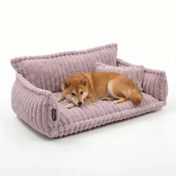 Haustiersofa 'Chaffar' - XL (120cm) / Zartrosa - Zartrosa - XL (120cm)