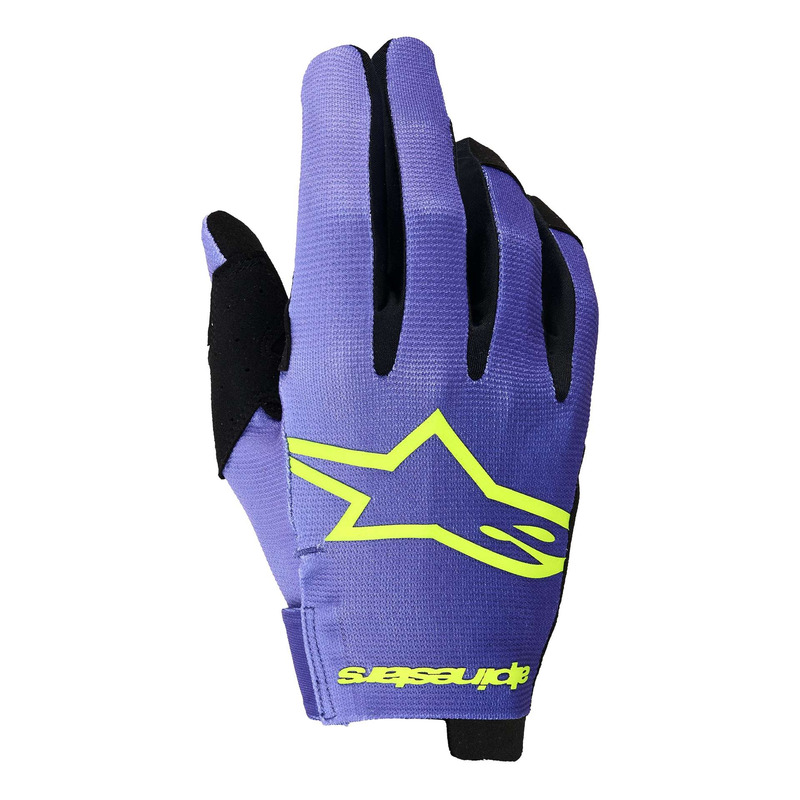 Gants cross Alpinestars Radar purple/yellow fluo- L