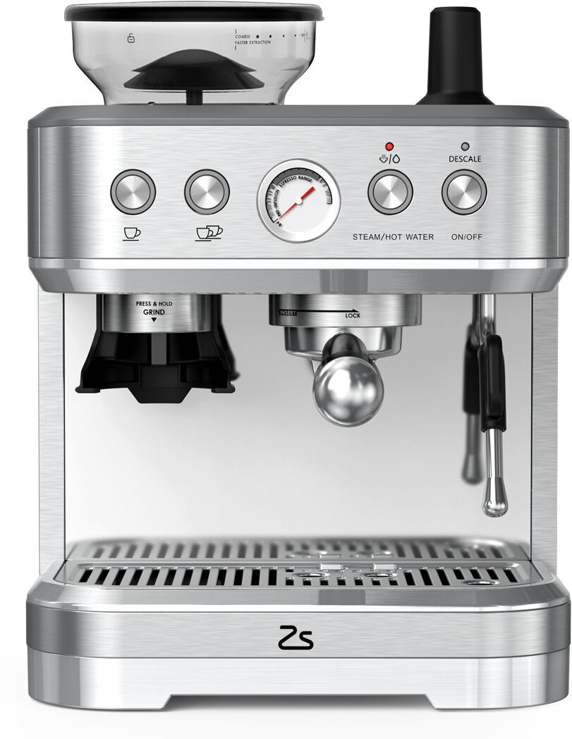 idealhouse Bean to Cup Coffee Coffee Machine with Integrated Grinder – 15 Bar Italian Pump – 15 Grind Settings – Double Cup Brewing – Milk Frother – 1750W – For Silver 2.3L