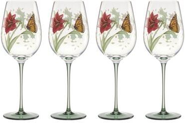 Lenox Butterfly Meadow Holiday Wine Glasses, Set of 4
