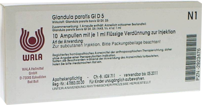 WALA Heilmittel GmbH GLANDULA PAROTIS GL D 5 Ampullen 10X1 ml 02923476