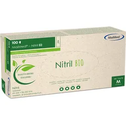 MaiMed Nitril BIO Untersuchungshandschuhe M ungepudert 100 St Handschuhe