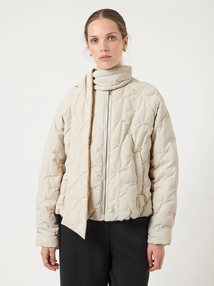 YAS Übergangsjacke in Creme - 42