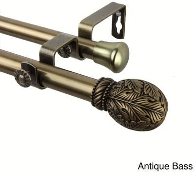 InStyleDesign Laurel Adjustable Double Curtain Rod