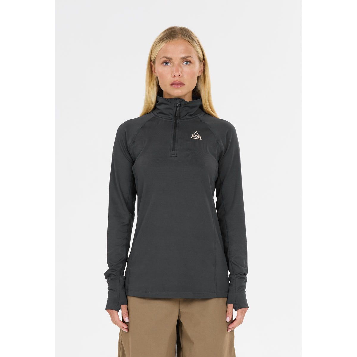 SOS Jasna W Half Zip blue graphite (2148) L SOS253140-2148-L