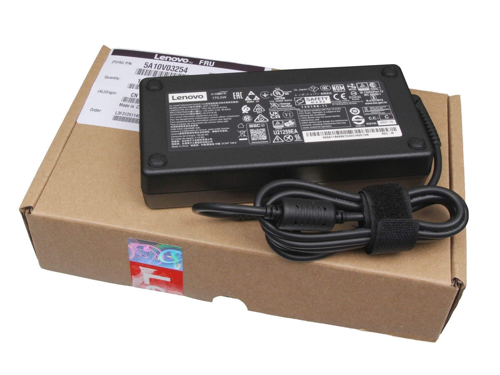 Lenovo 170W netvoeding voor ThinkPad laptops, modelnummer 54Y8975