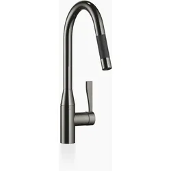 Dornbracht SYNC Einhebelmischer mit Pull-down-Brause, schwenkbar, Ausladung 240mm, 33870895-19, Farbe: Dark Chrome