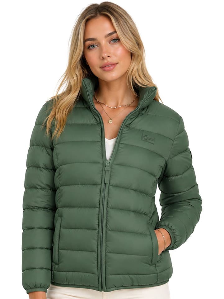 Geographical Norway Steppjacke "Atichoko" in Grün - 3XL