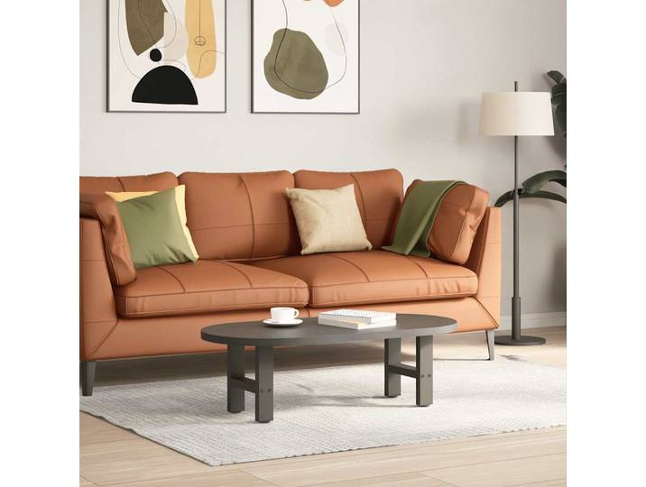 vidaXL Couchtischbeine Anthrazit 2 Stk. 30x(30-31) cm Stahl