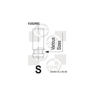BGA Auslassventil v162401 für KIA HYUNDAI