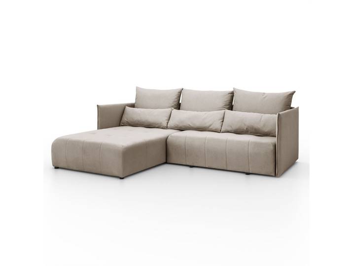 ECKSOFA APOLLO L mit Schlaffunktion und Bettkasten – linke Seite