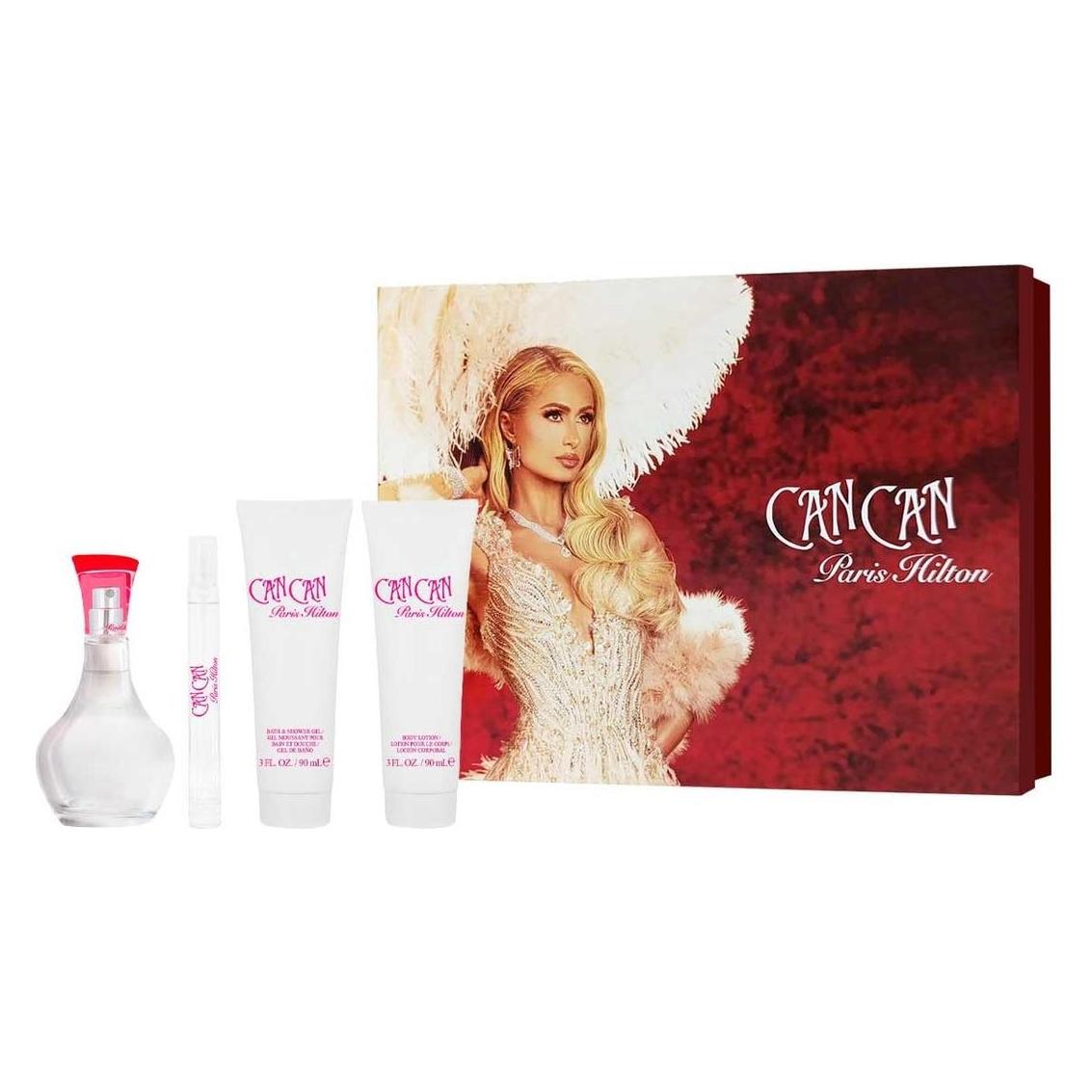 Paris Hilton Can Can for Women 4 Piece Gift Set 3.4 Oz Eau De Parfum Spray (Parfum Set) (FWS22997)