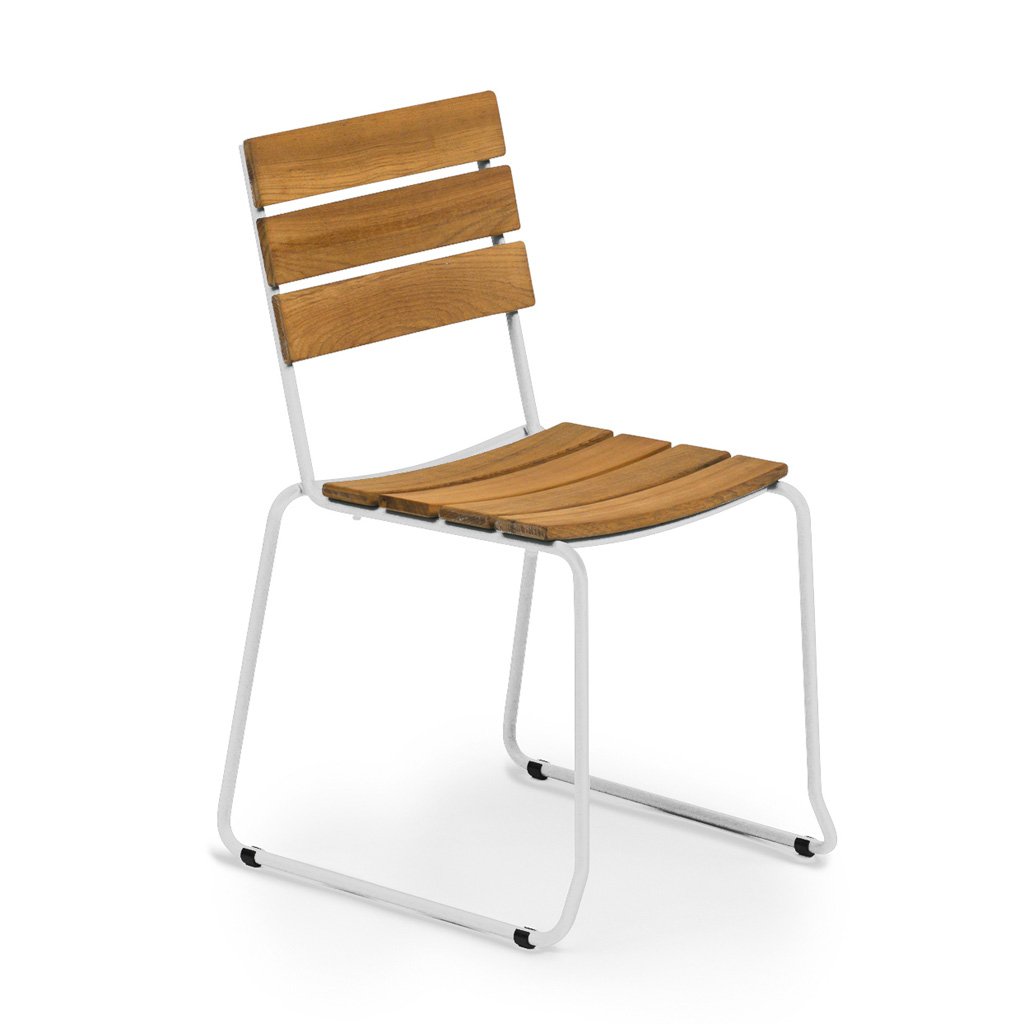 Weishäupl Balcony Stuhl (Teak massiv / weiß 01) Teak massiv / weiß 01 BY100100