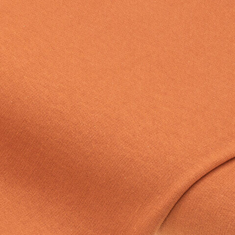 Sweatstoff "Basic" mit gerauter Innenseite, apricot-orange