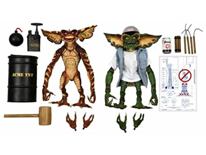 NECA Gremlins – Ultimate Demolition Gremlins – 2 Figuren Artikulées 15 cm Gremlins 15,2 cm große Actionfigur Ultimate 2-Pack - Demolition Gremlins