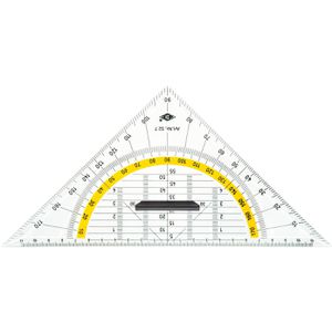 Wedo Geodreieck 527, 25 cm Hypotenuse, mit abnehmbarem Griff