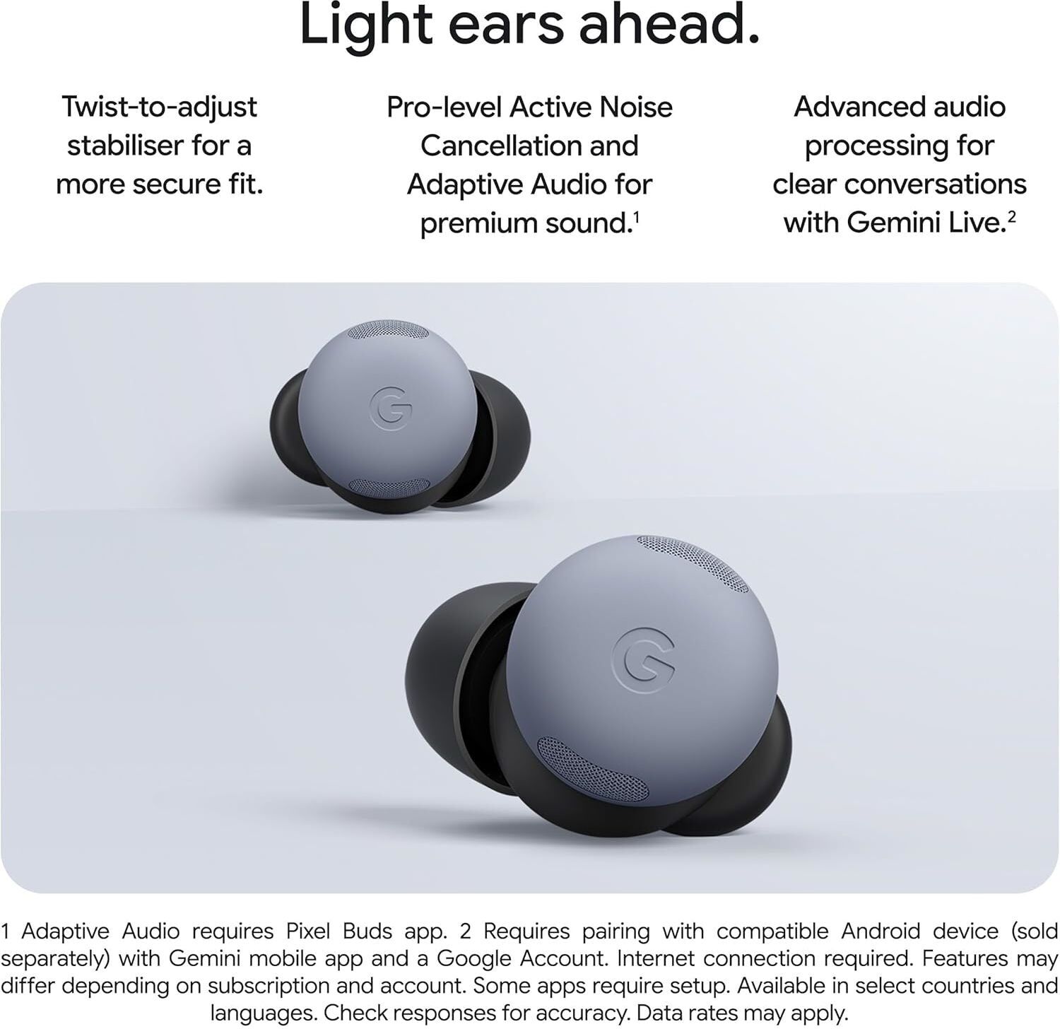 Gadcet Chadwell Heath Google Pixel Buds Pro 2 Wireless Earbuds with Active Noise Cancellation – Hazel